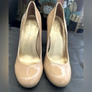 Jessica Simpson Round Toe Patent Leather Heels for Women